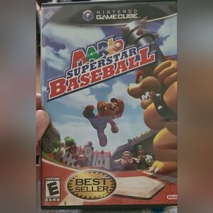 Nintendo Mario Superstar Baseball — Blue Cover Art. GameCube